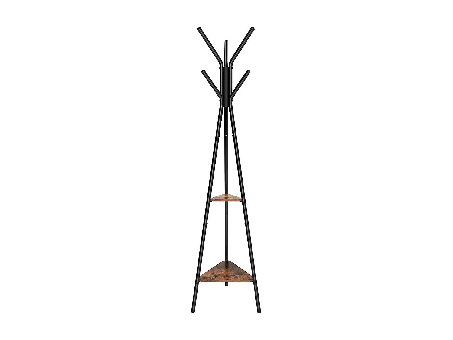 Cabide de Pé com 2 Prateleiras - H179 cm