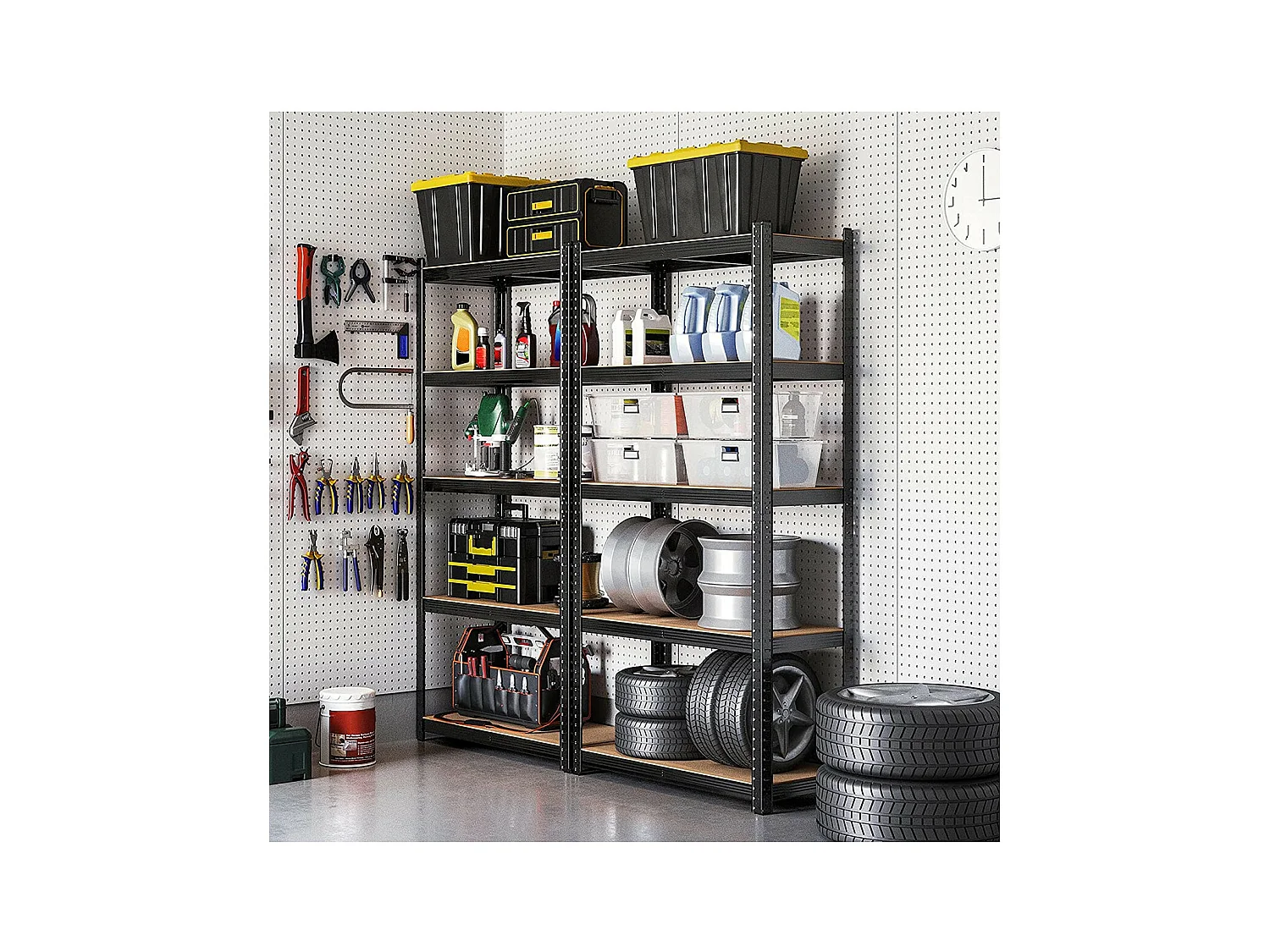 Plank met 5 verstelbare niveaus voor zware belasting - H200 cm