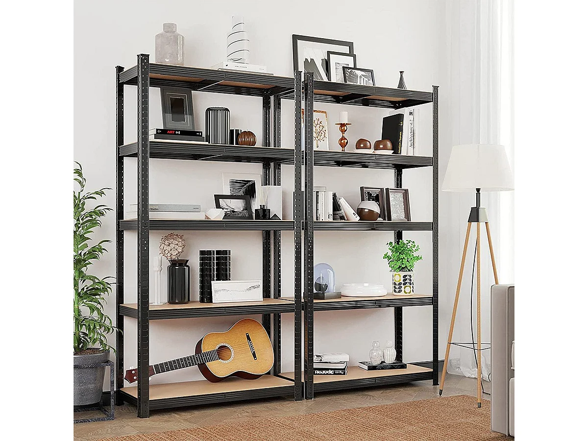 Estantería de 5 niveles ajustables para carga pesada - H200 cm