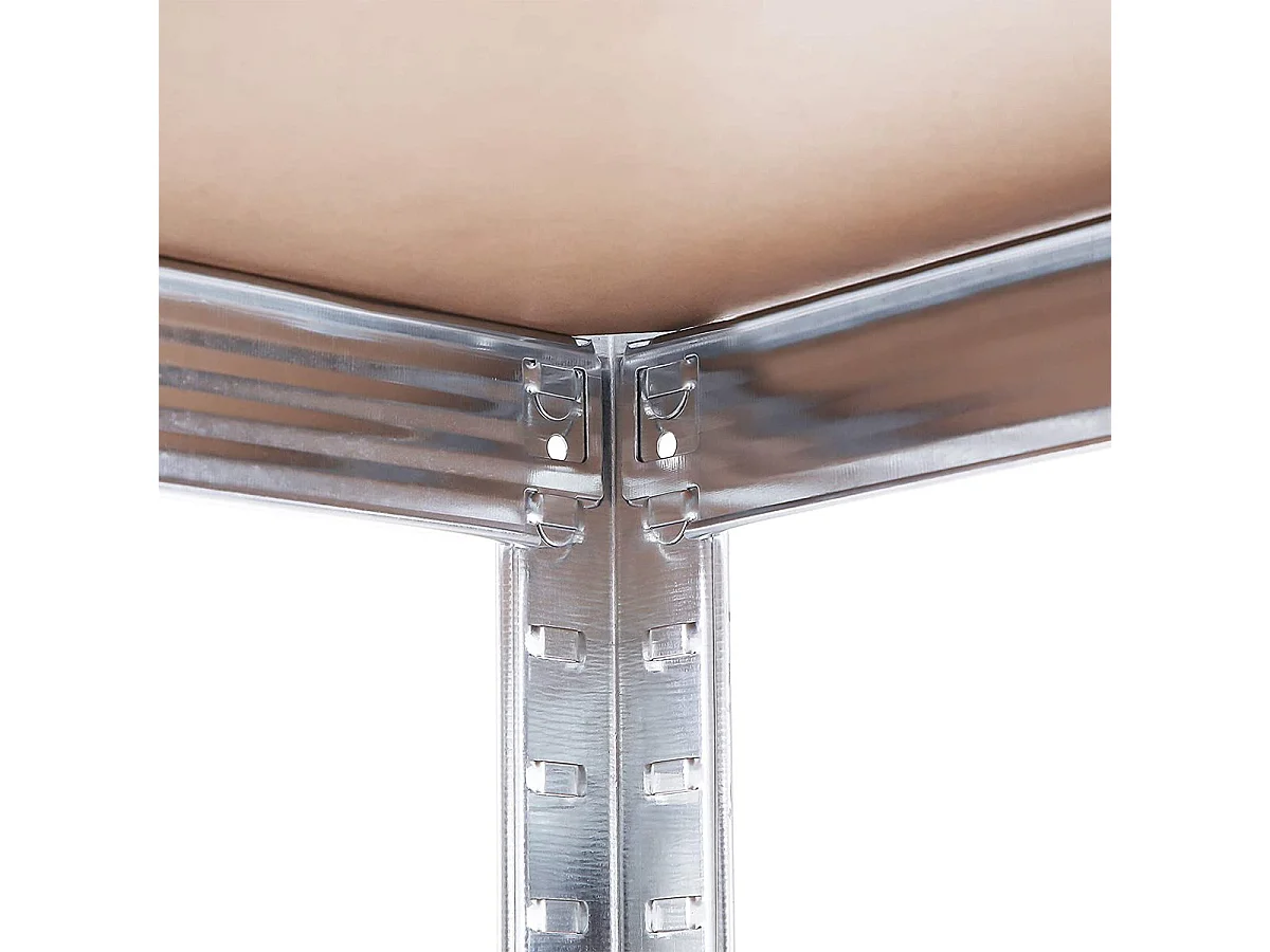 Zestaw dwóch 5-poziomowych półek z regulowanymi deskami - wys. 180 cm