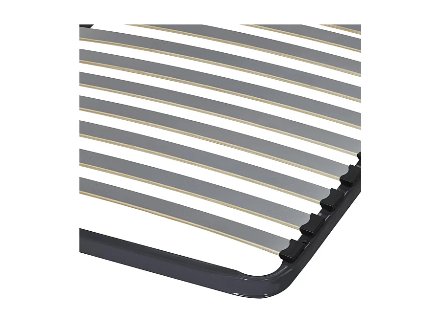Sommier à lattes + pieds 140x190 C220 - 40 lattes bois - Fabrication française