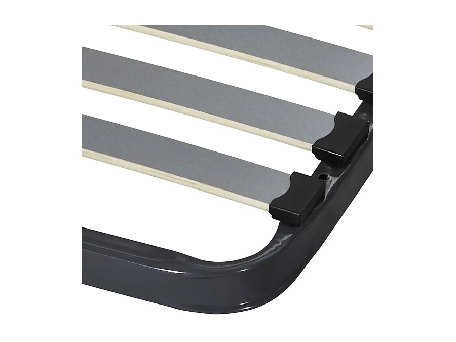 Sommier à lattes + pieds 140x190 C221 - 40 lattes bois - Fabrication française