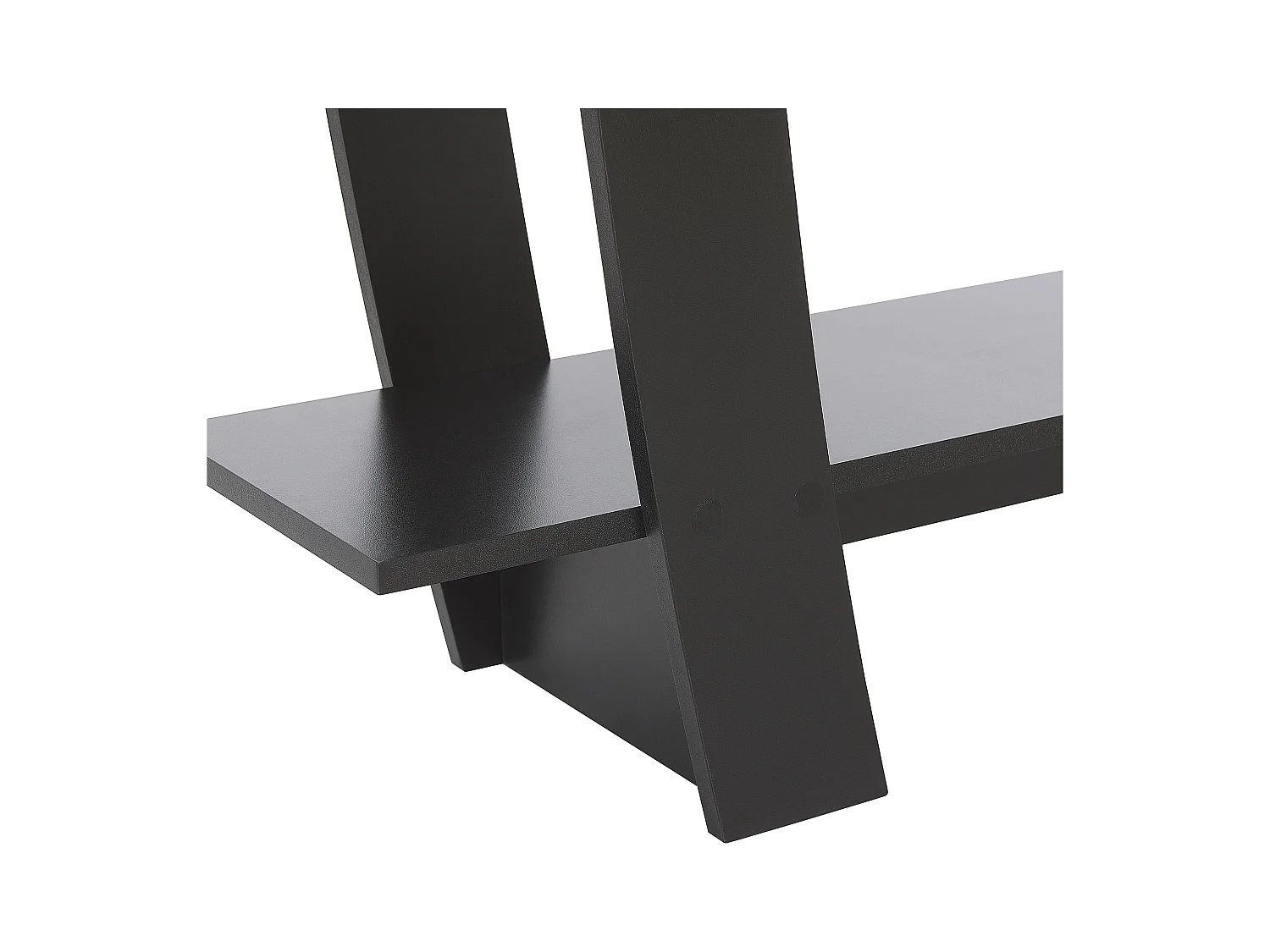 Regal in mattem Schwarz mit 5 belastbaren Regalböden modernes Design Kener