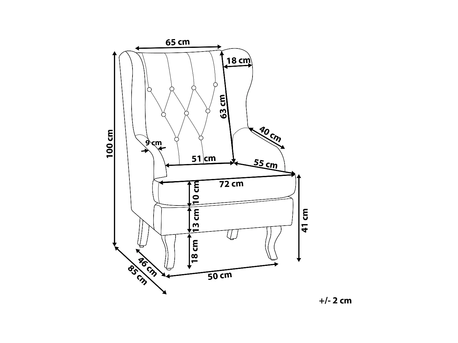 Poltrona ALTA Velluto Verde scuro