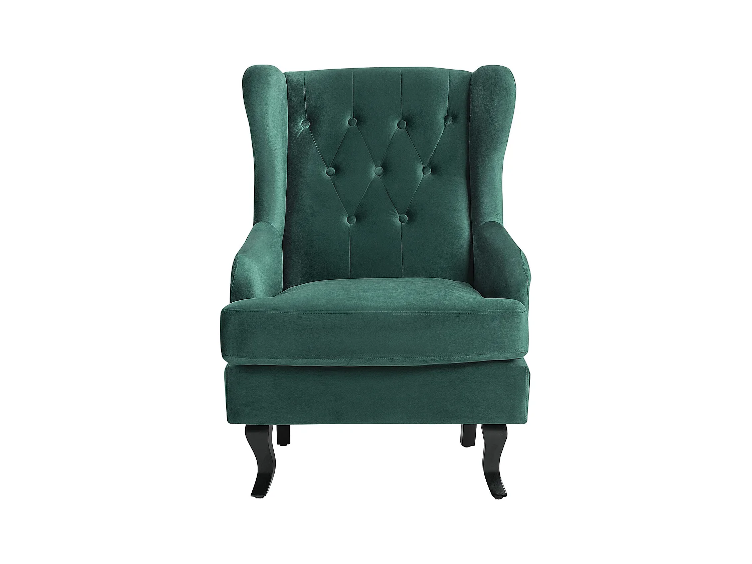 Poltrona ALTA Velluto Verde scuro