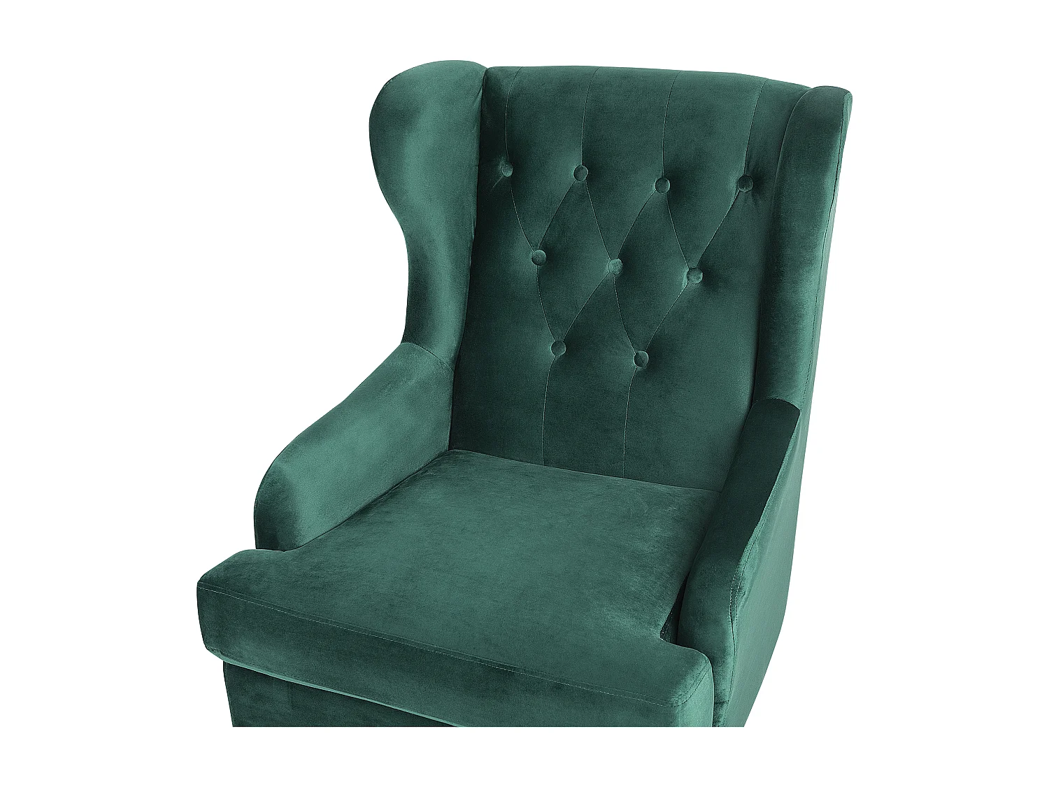 Fauteuil ALTA Velours Vert foncé