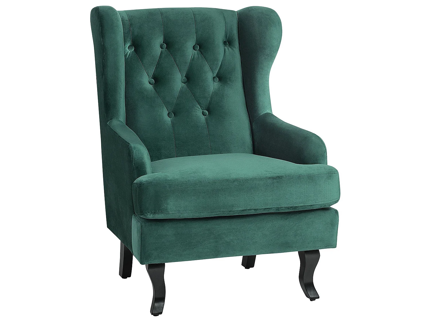 Fauteuil ALTA Velours Vert foncé