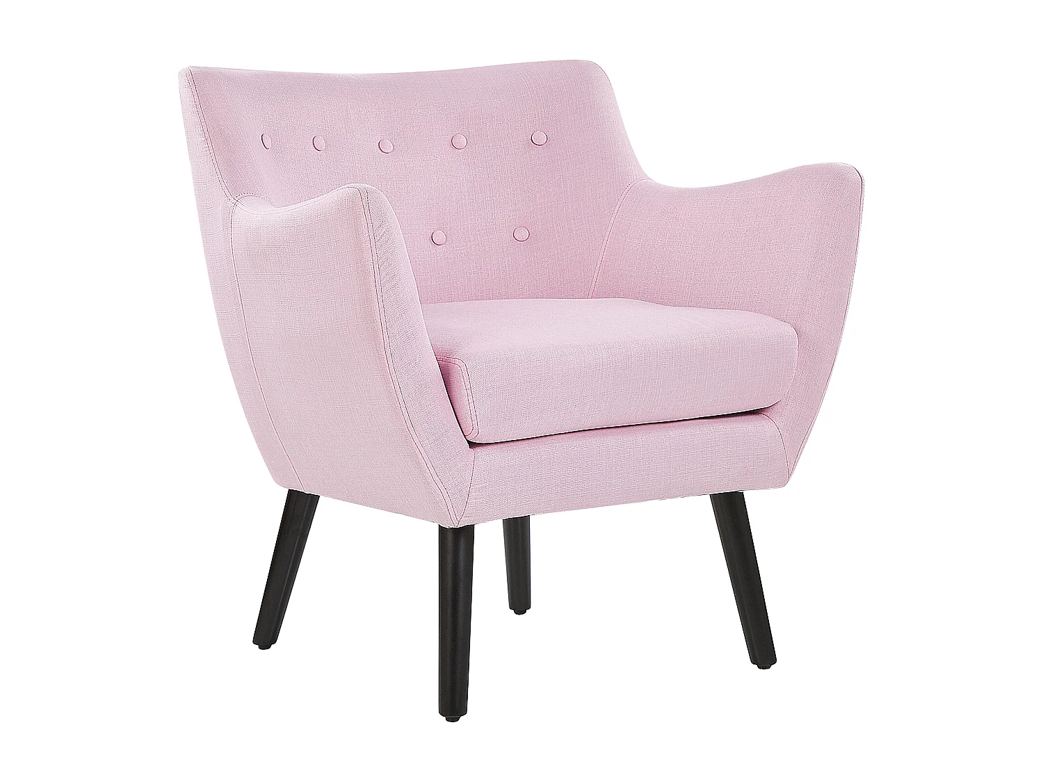 Poltrona DRAMMEN Tessuto Rosa