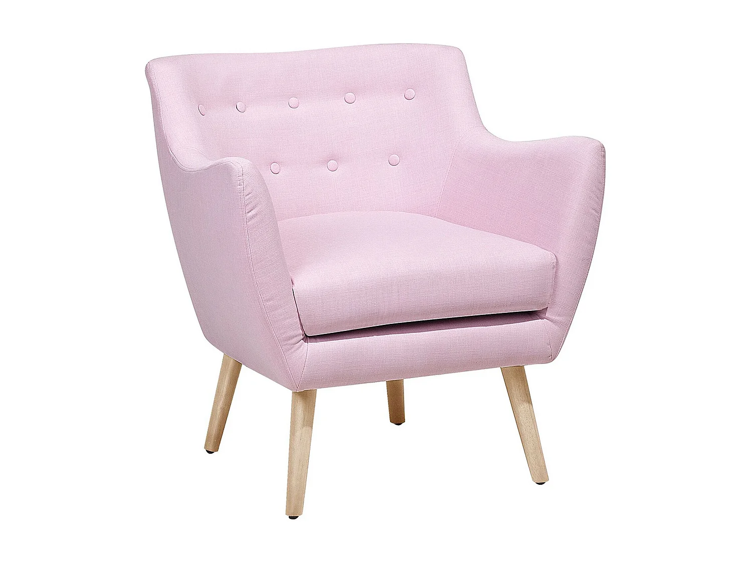 Poltrona DRAMMEN Tecido Rosa