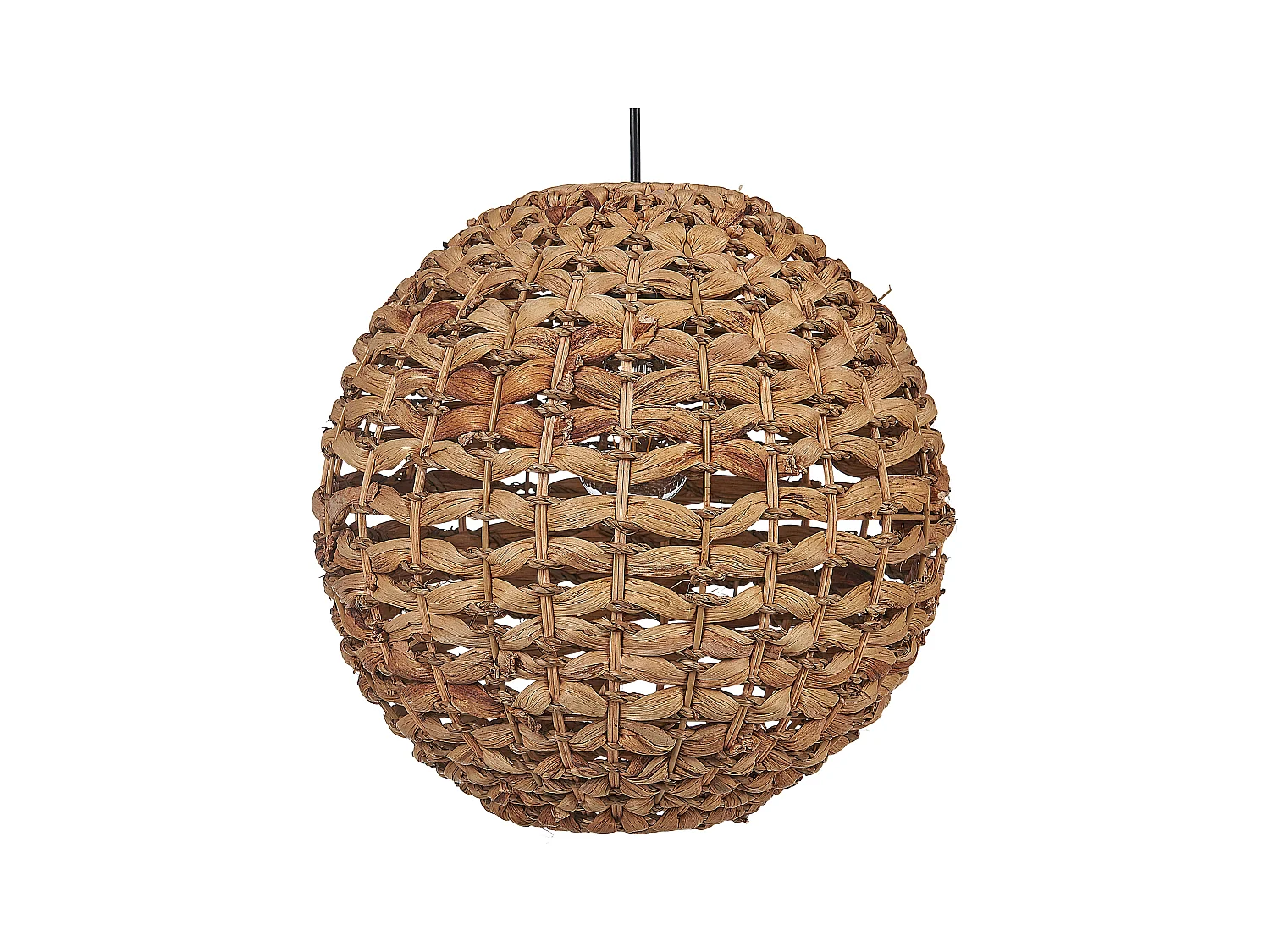 Lampe suspension SIWAZE Corde en papier Marron