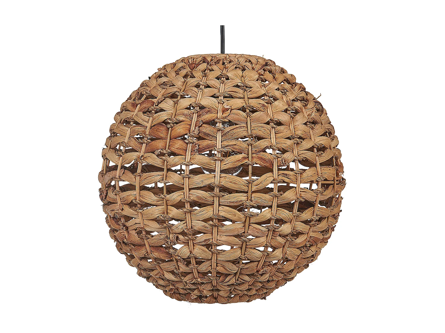 Lampe suspension SIWAZE Corde en papier Marron