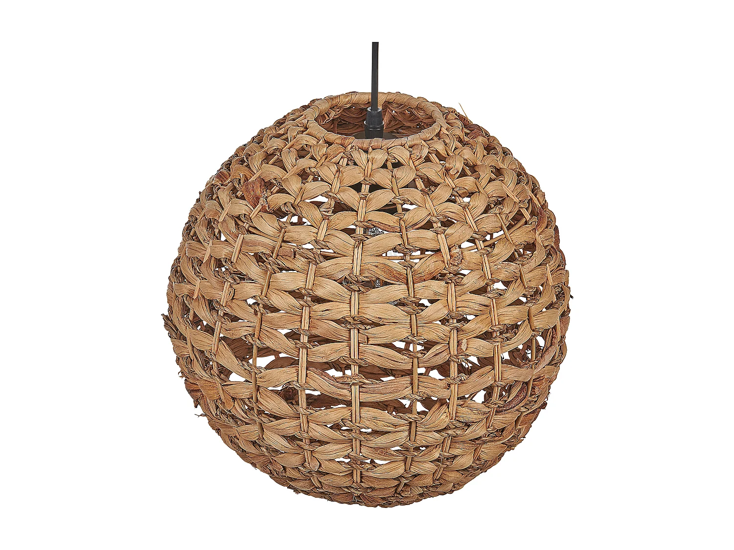 Lampe suspension SIWAZE Corde en papier Marron