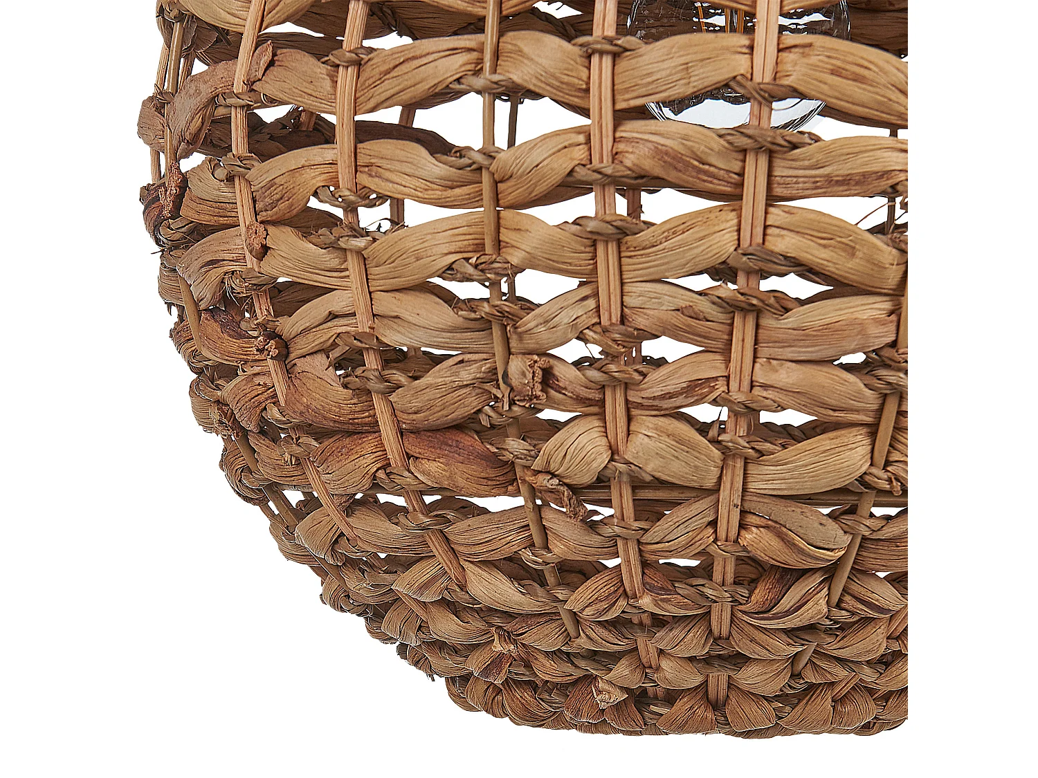 Lampe suspension SIWAZE Corde en papier Marron