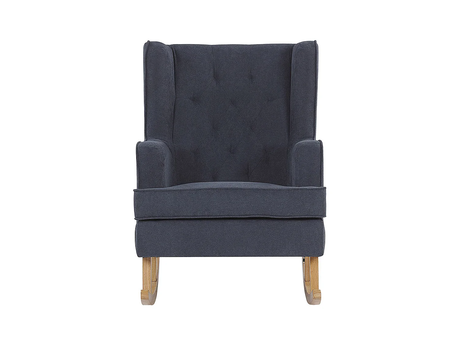 Poltrona a dondolo TRONDHEIM Tessuto Grigio scuro