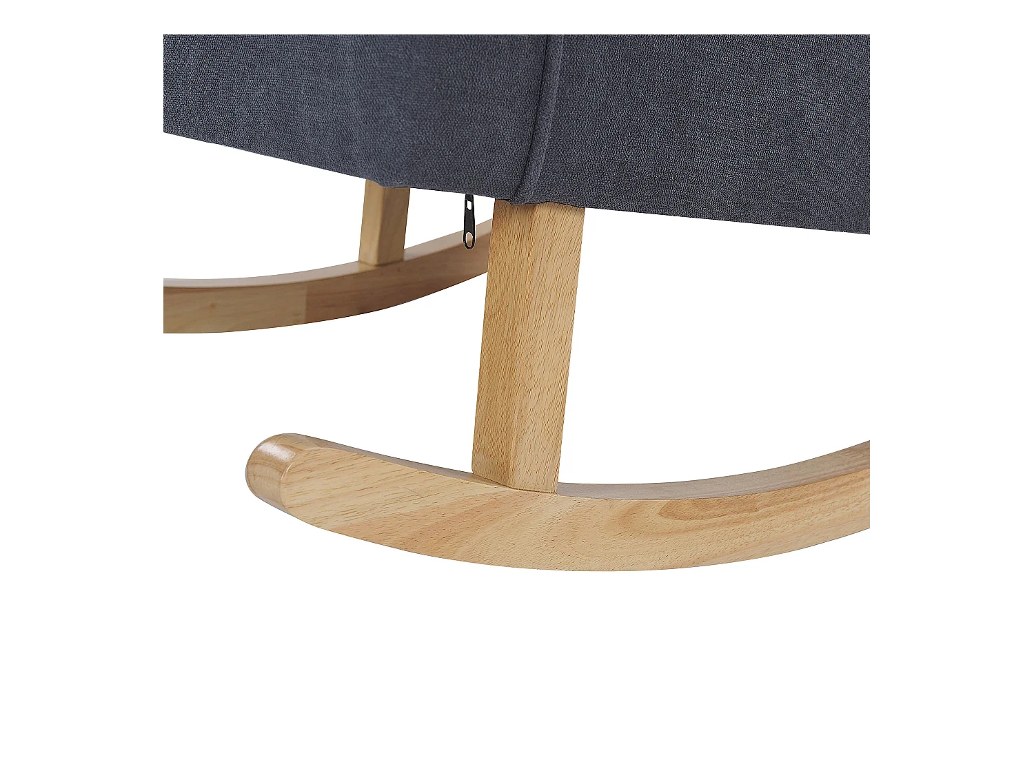 Poltrona a dondolo TRONDHEIM Tessuto Grigio scuro