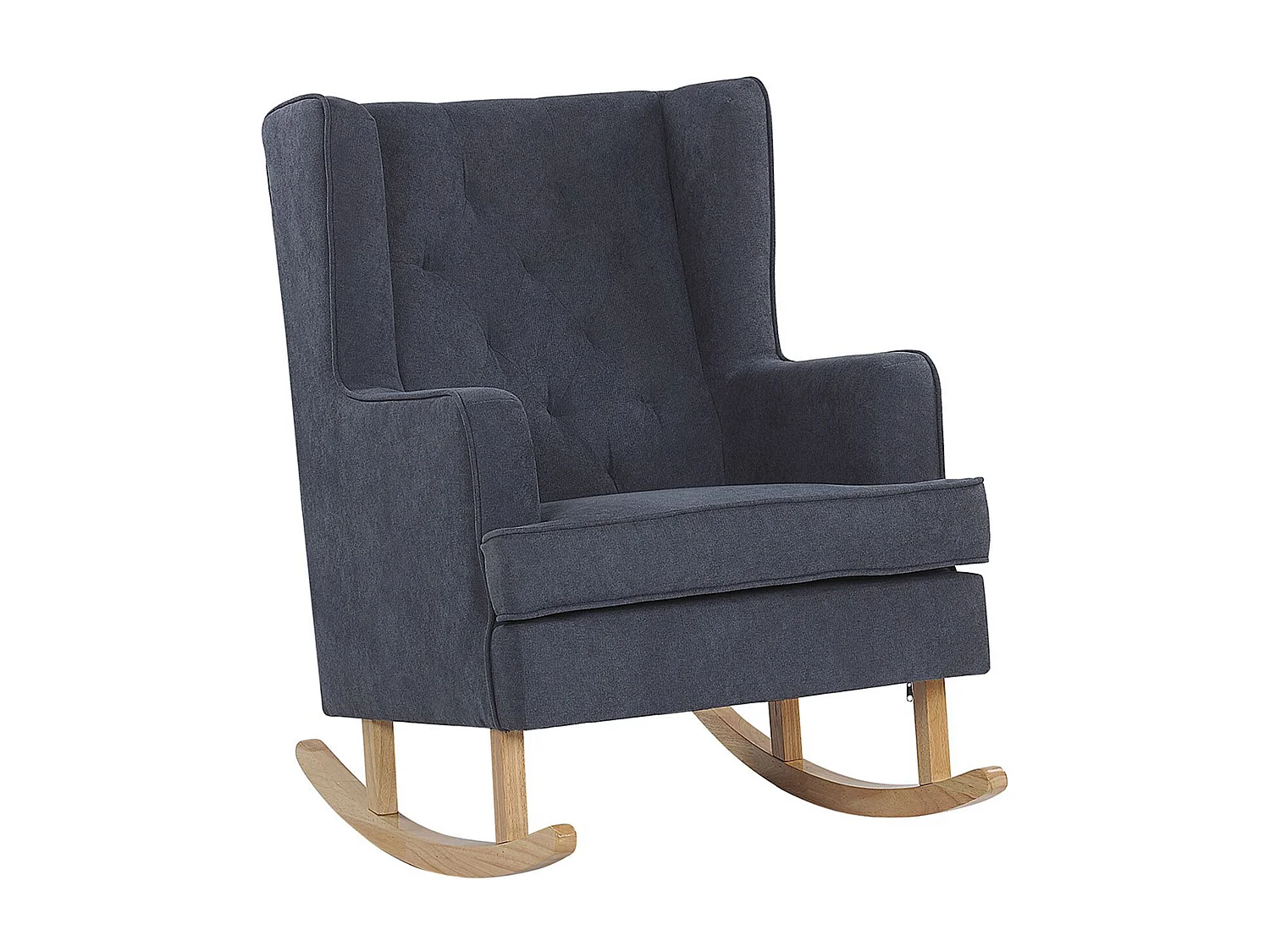 Fauteuil à bascule TRONDHEIM Tissu Gris foncé