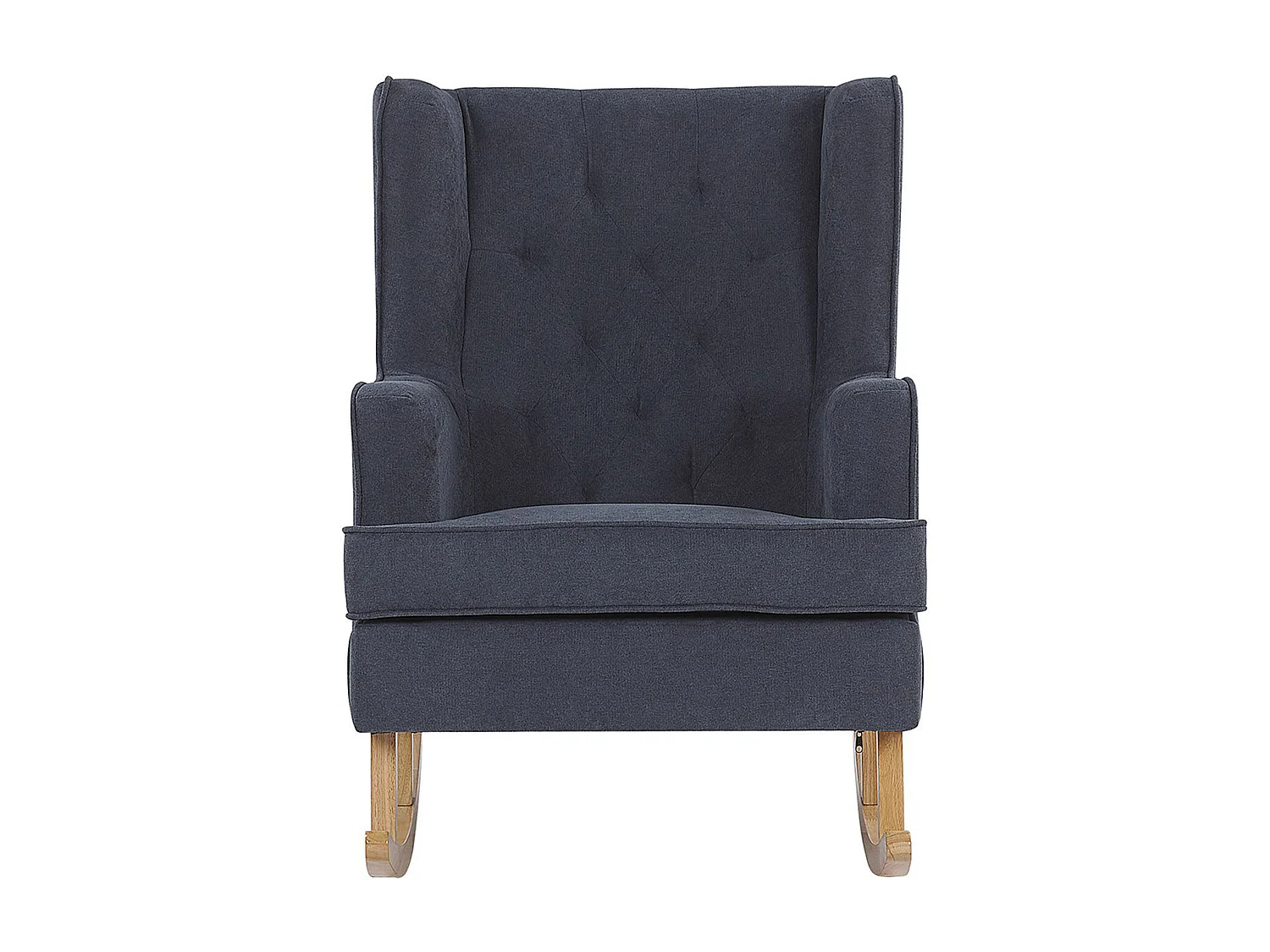 Fauteuil à bascule TRONDHEIM Tissu Gris foncé