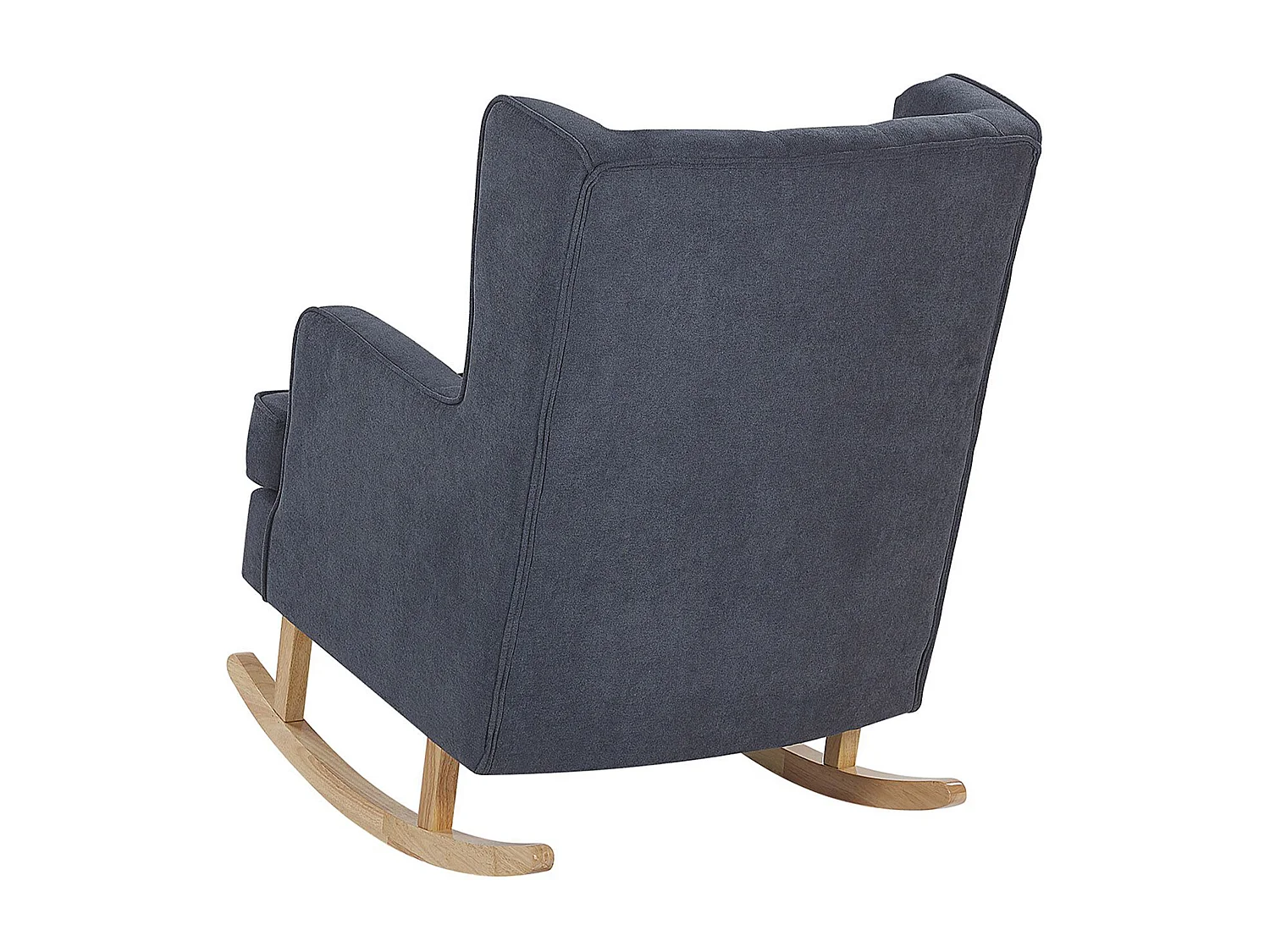 Fauteuil à bascule TRONDHEIM Tissu Gris foncé