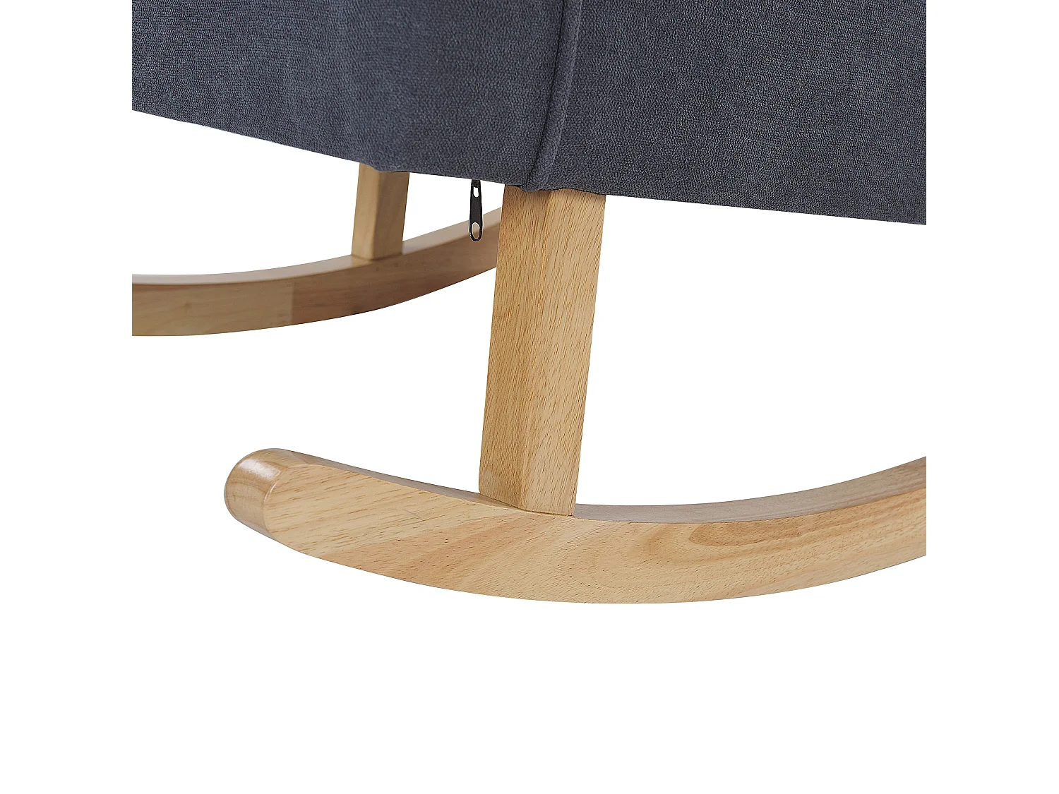 Fauteuil à bascule TRONDHEIM Tissu Gris foncé