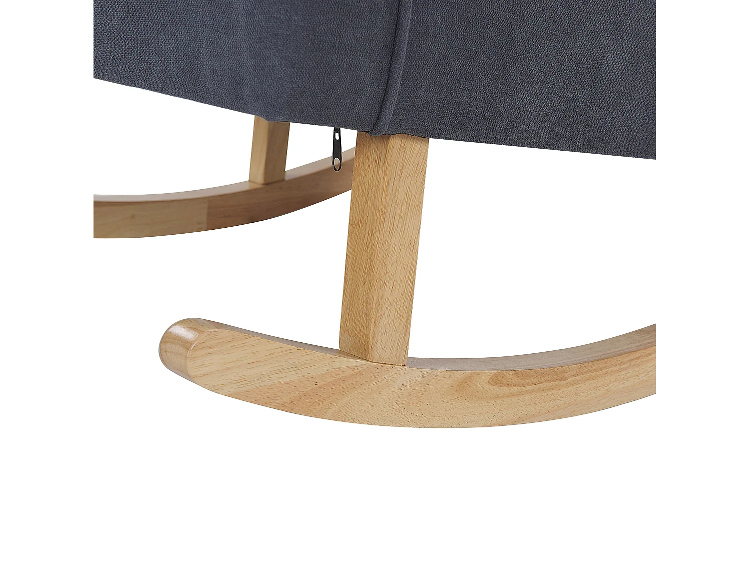 Poltrona a dondolo TRONDHEIM Tessuto Grigio scuro