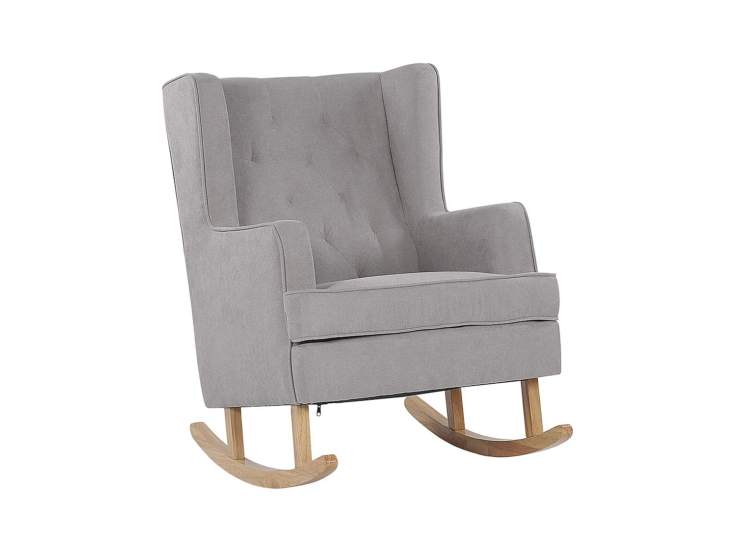 Fauteuil à bascule TRONDHEIM Tissu Gris clair