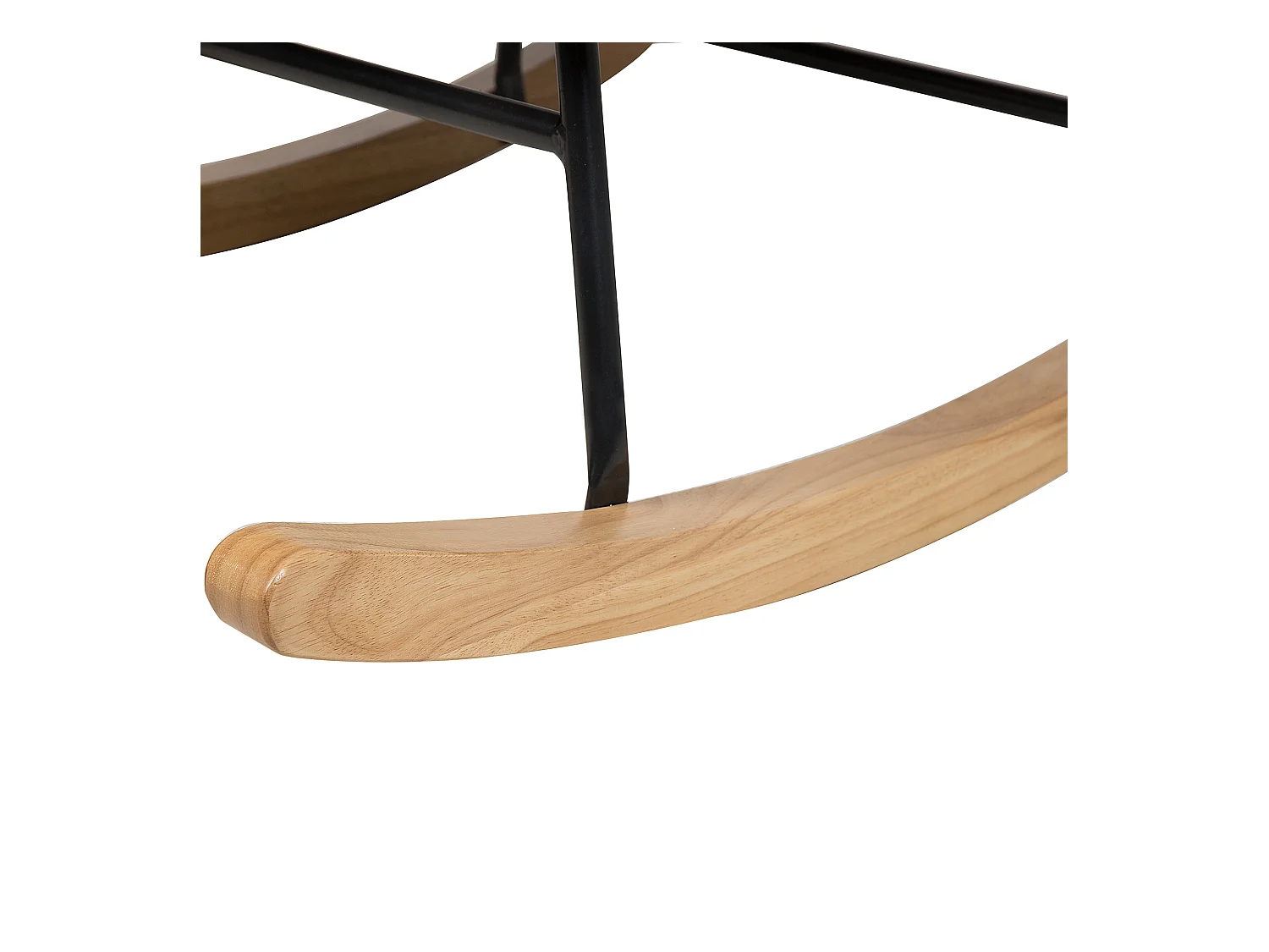 Fauteuil à bascule OXIE Velours Rose pastel