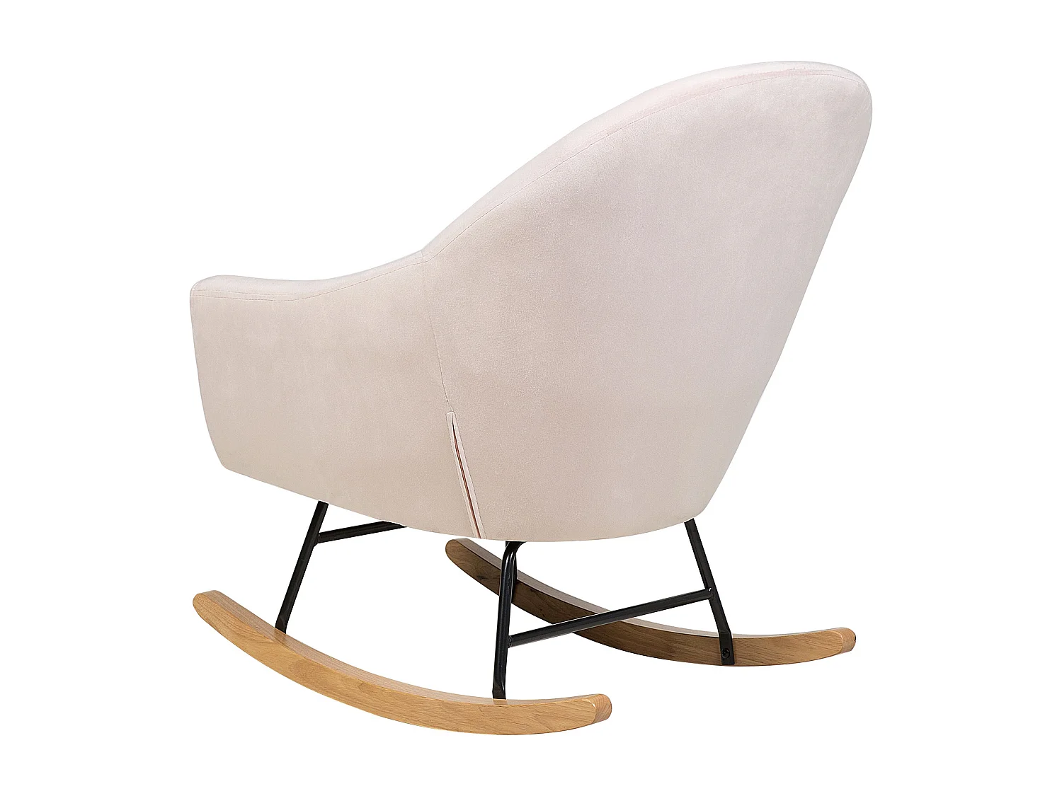 Moderner Schaukelsessel Samtstoff rosa Oxie