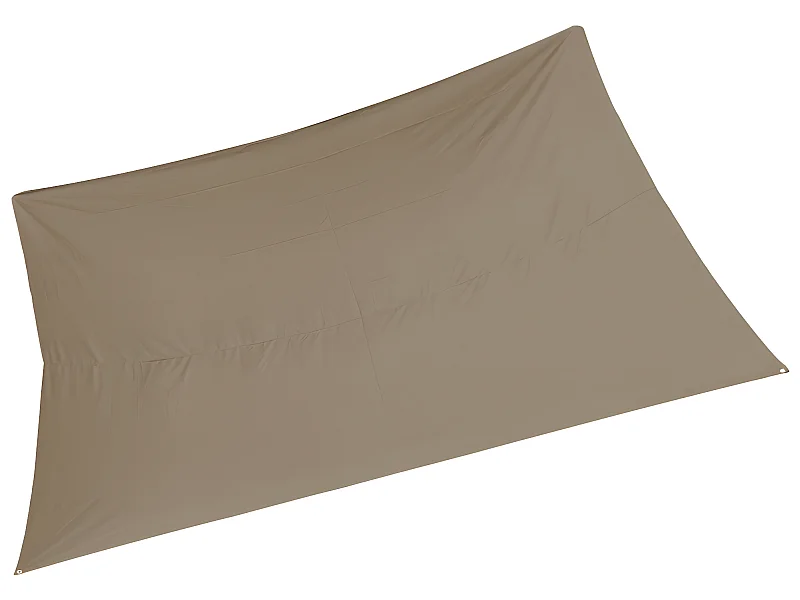 Voile D'ombrage Rectangulaire 3x4m Taupe