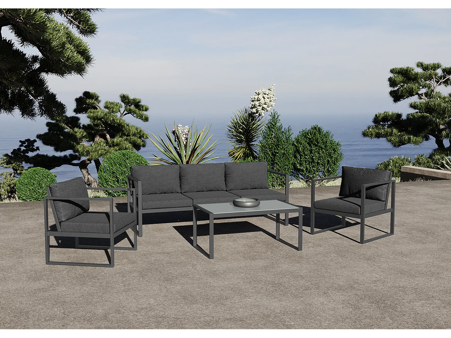 Salon De Jardin 5 Personnes "strong"