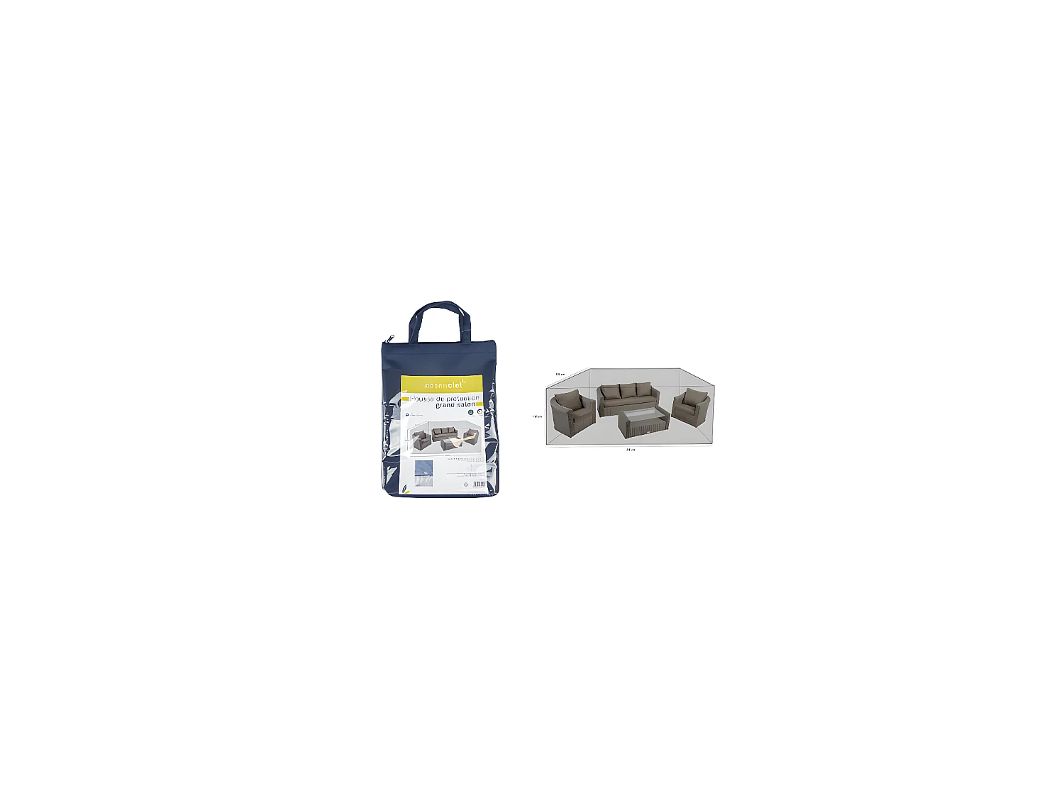 Housse De Protection Grand Salon 200x200x100 Cm