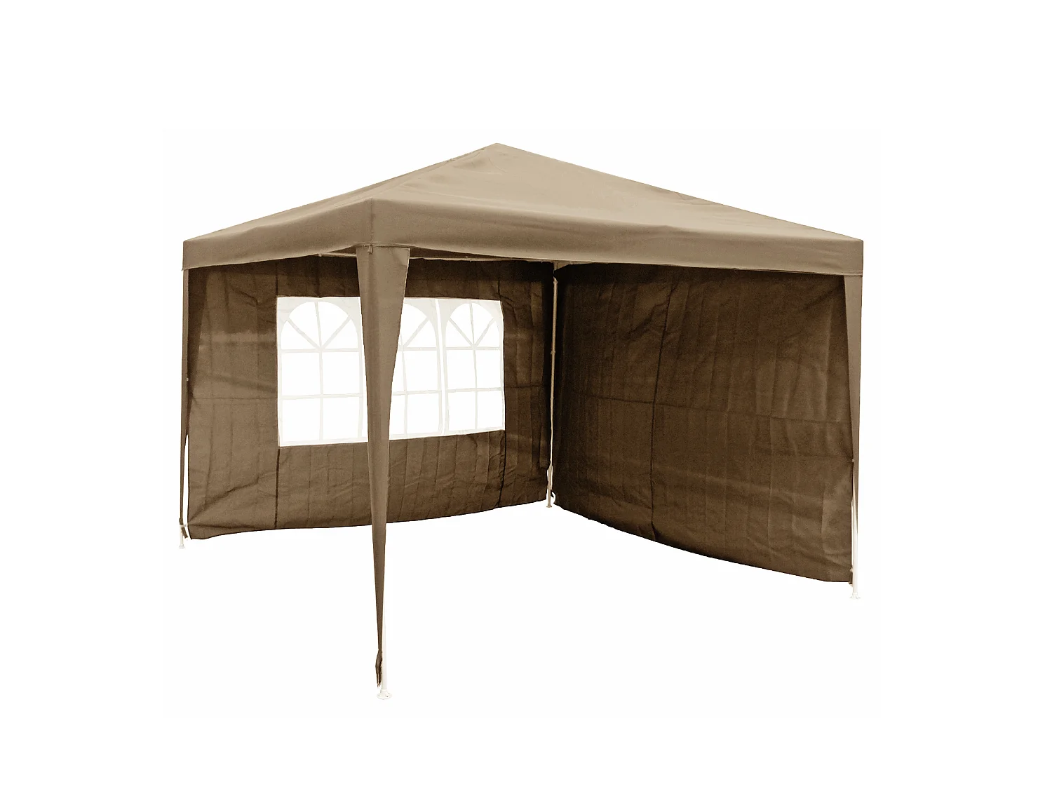 Lot De 2 Rideaux Tonnelle Taupe 3x3m