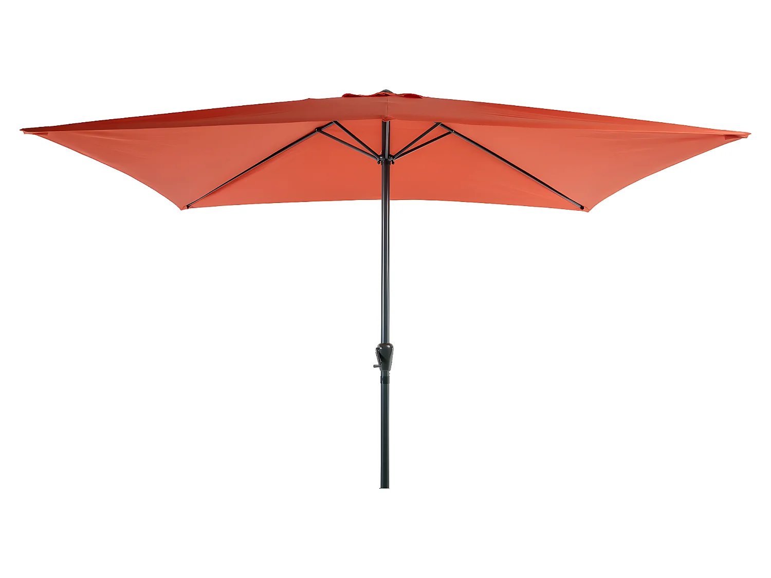 Parasol Rectangle Couleur Orange Brulée 2x3m