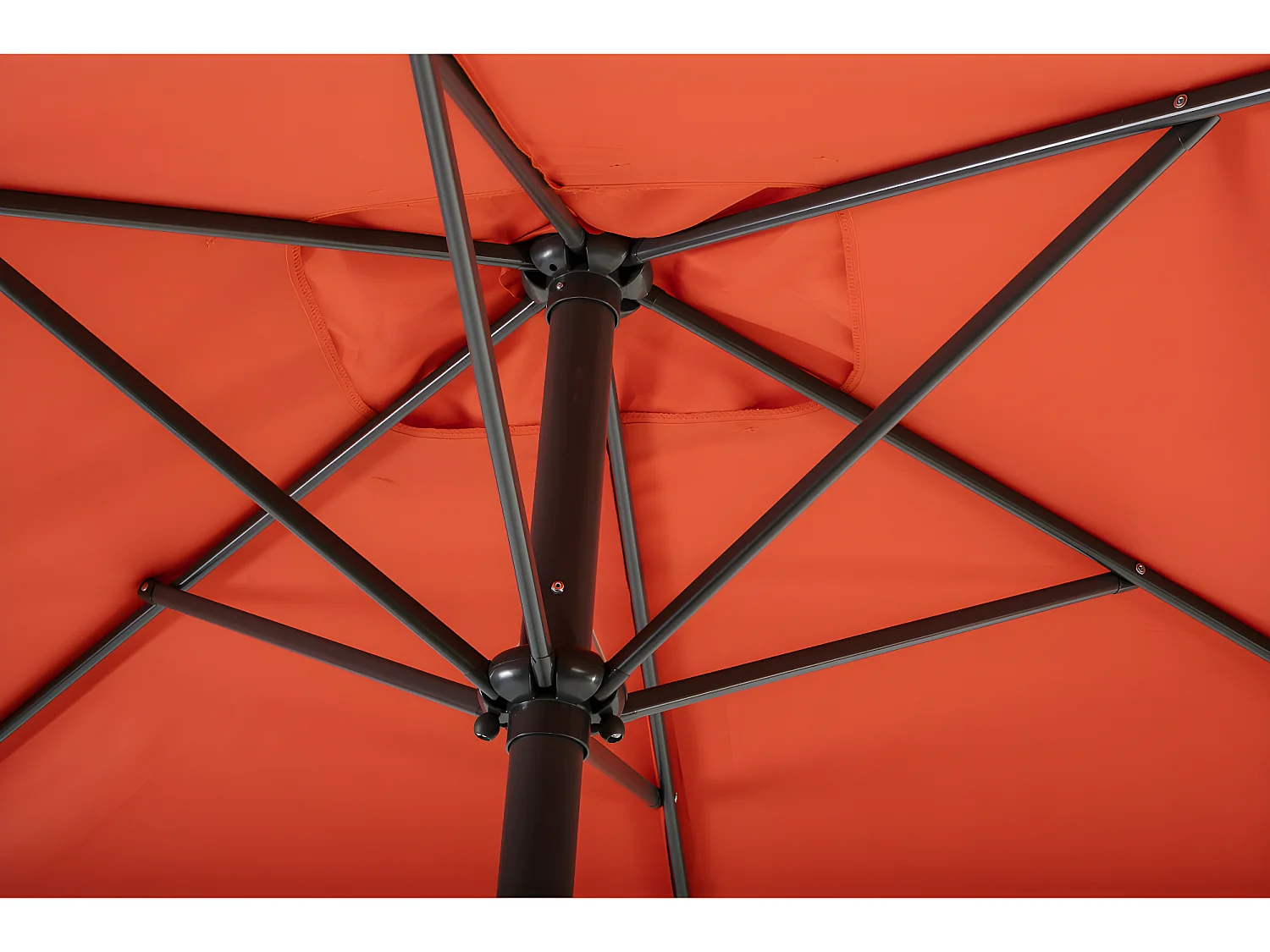 Parasol Rectangle Couleur Orange Brulée 2x3m