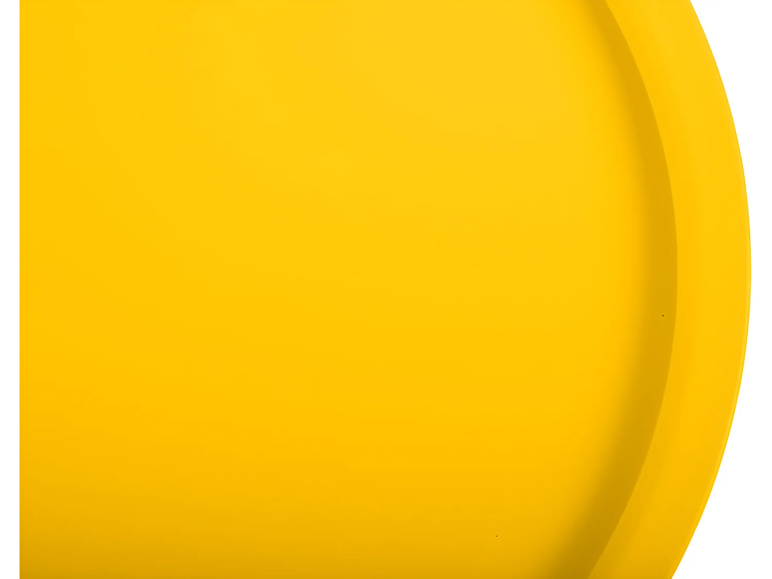 Table Basse Ronde En Acier Maeva Jaune Solaire