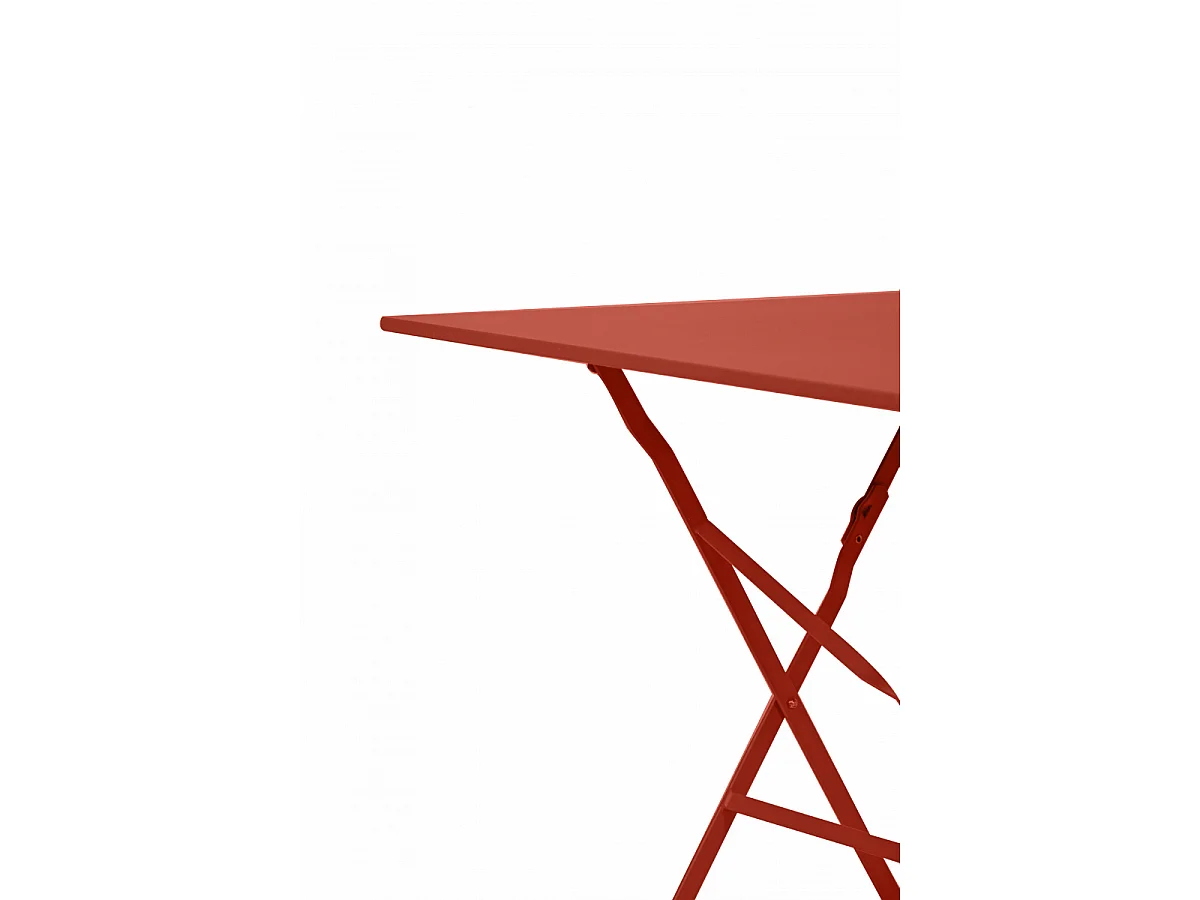Table Pliante Bistro 70x70 Cm Terracotta