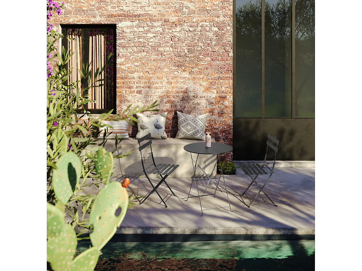 Table Pliante Bistro 60 Cm Graphite