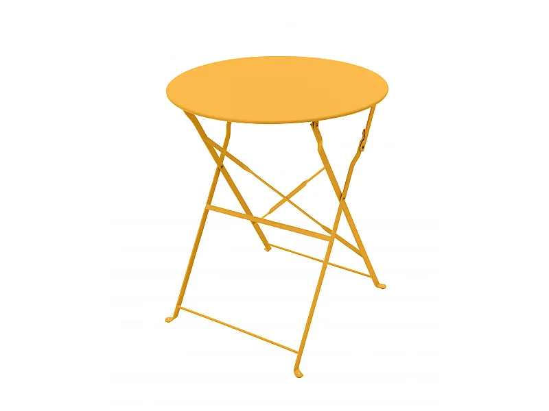 Table Pliante Bistro 60 Cm Jaune Solaire