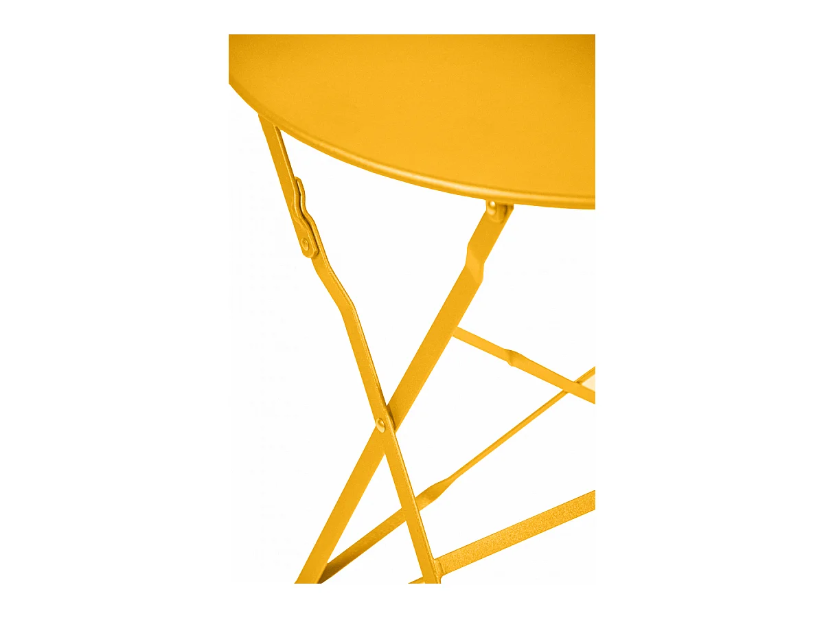 Table Pliante Bistro 60 Cm Jaune Solaire