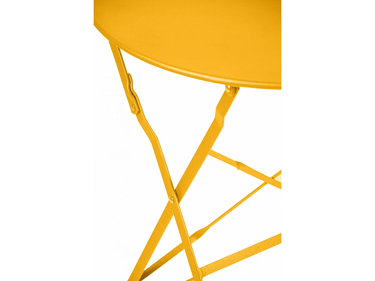 Table Pliante Bistro 60 Cm Jaune Solaire