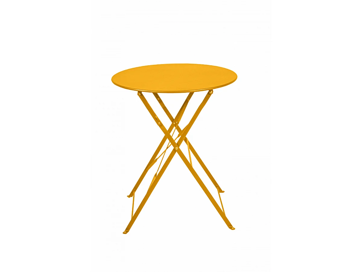 Table Pliante Bistro 60 Cm Jaune Solaire