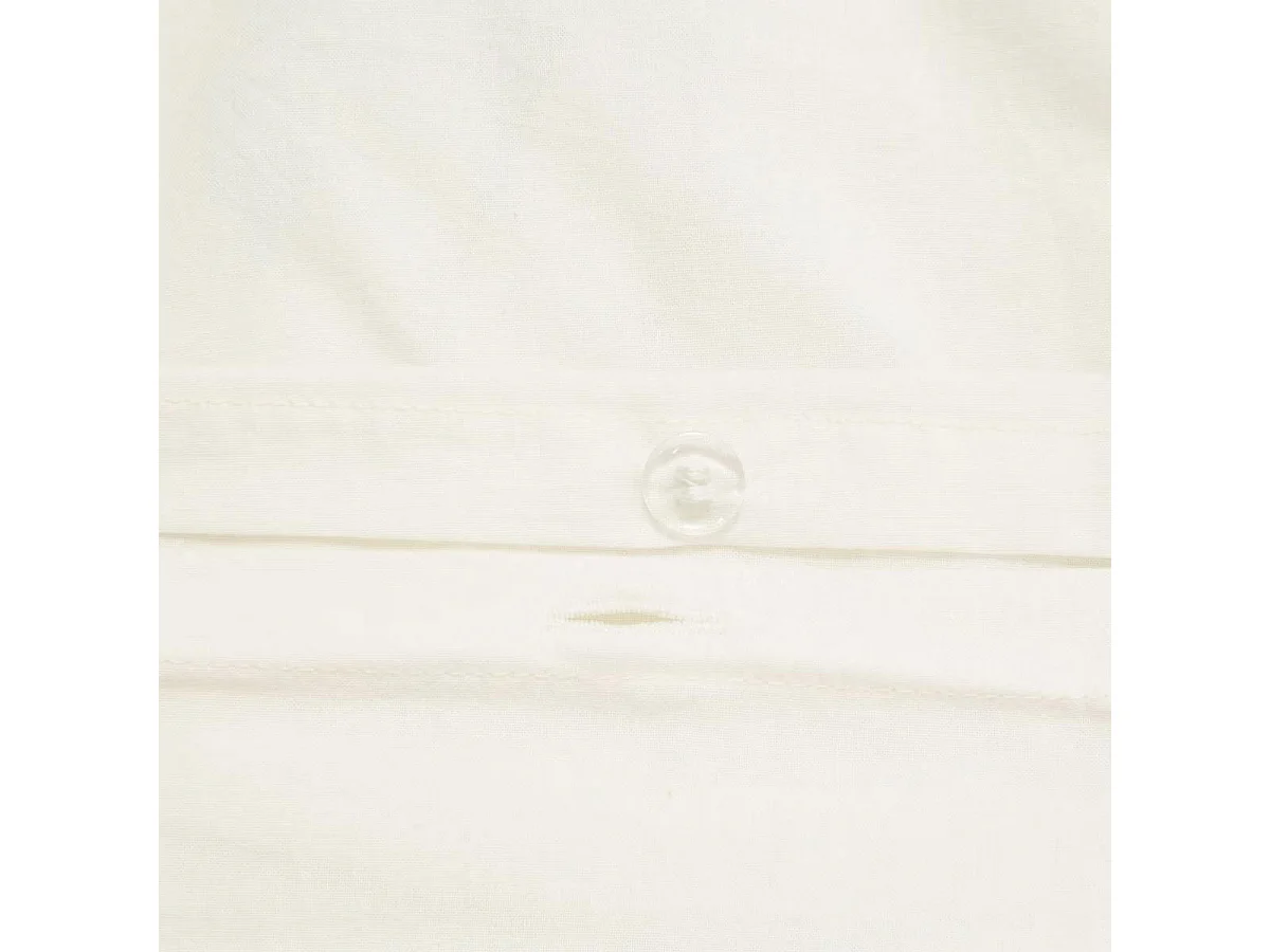 Parure de Lit Tufté "Palmier" 140x200cm Blanc