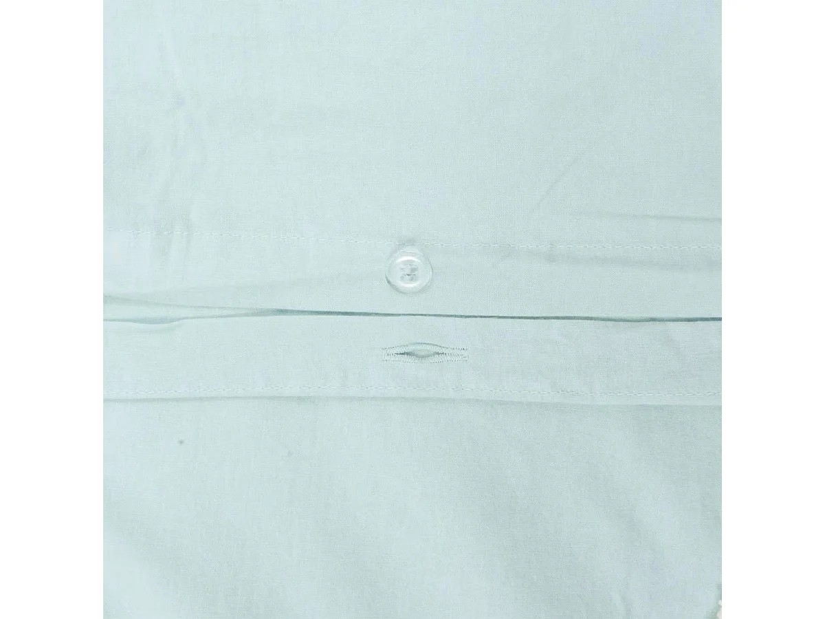 Parure de Lit Tufté "Nuages" 140x200cm Bleu Clair