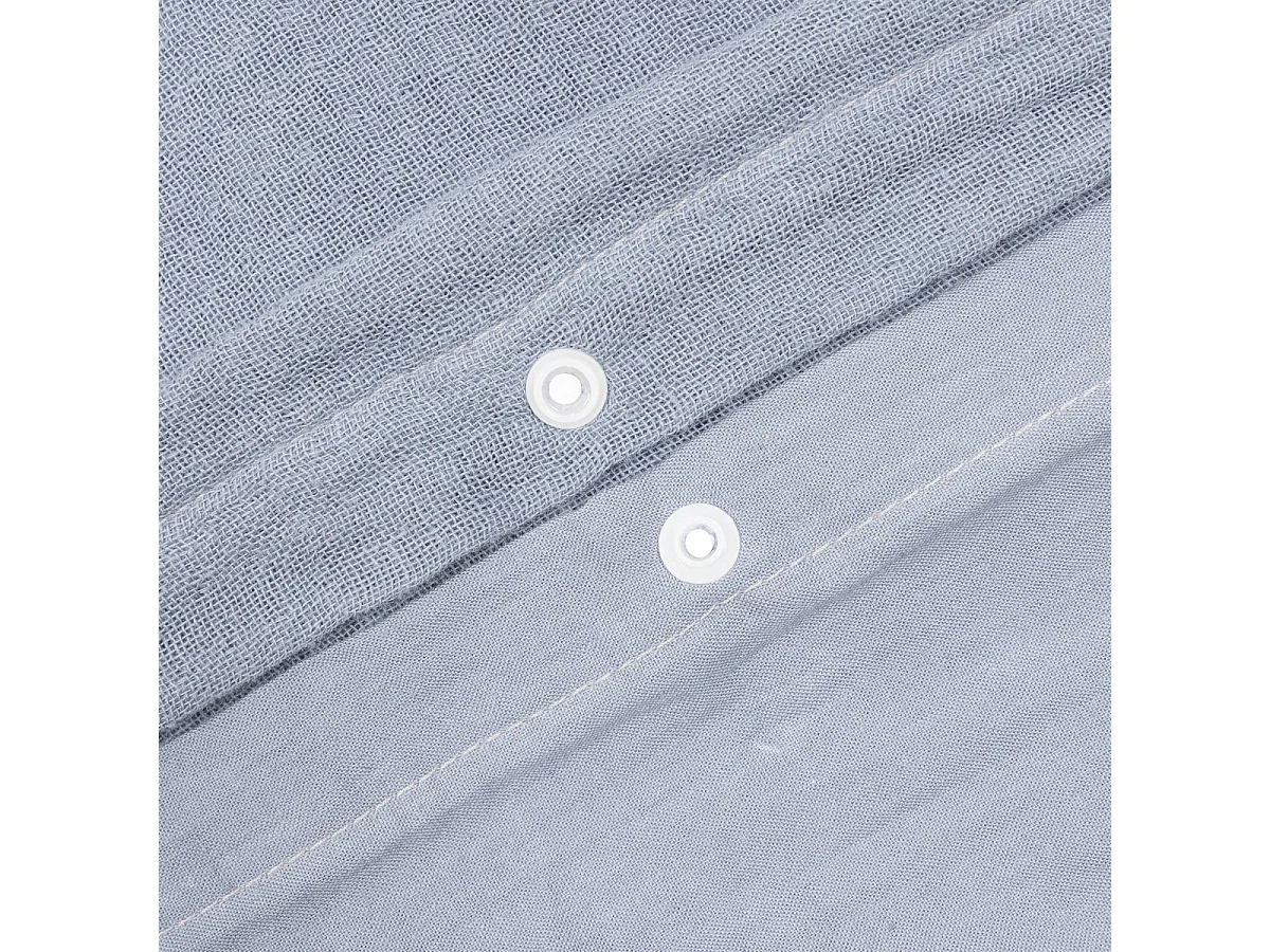Parure de Lit 2 Pièces "Lili" 140x200cm Bleu Gris