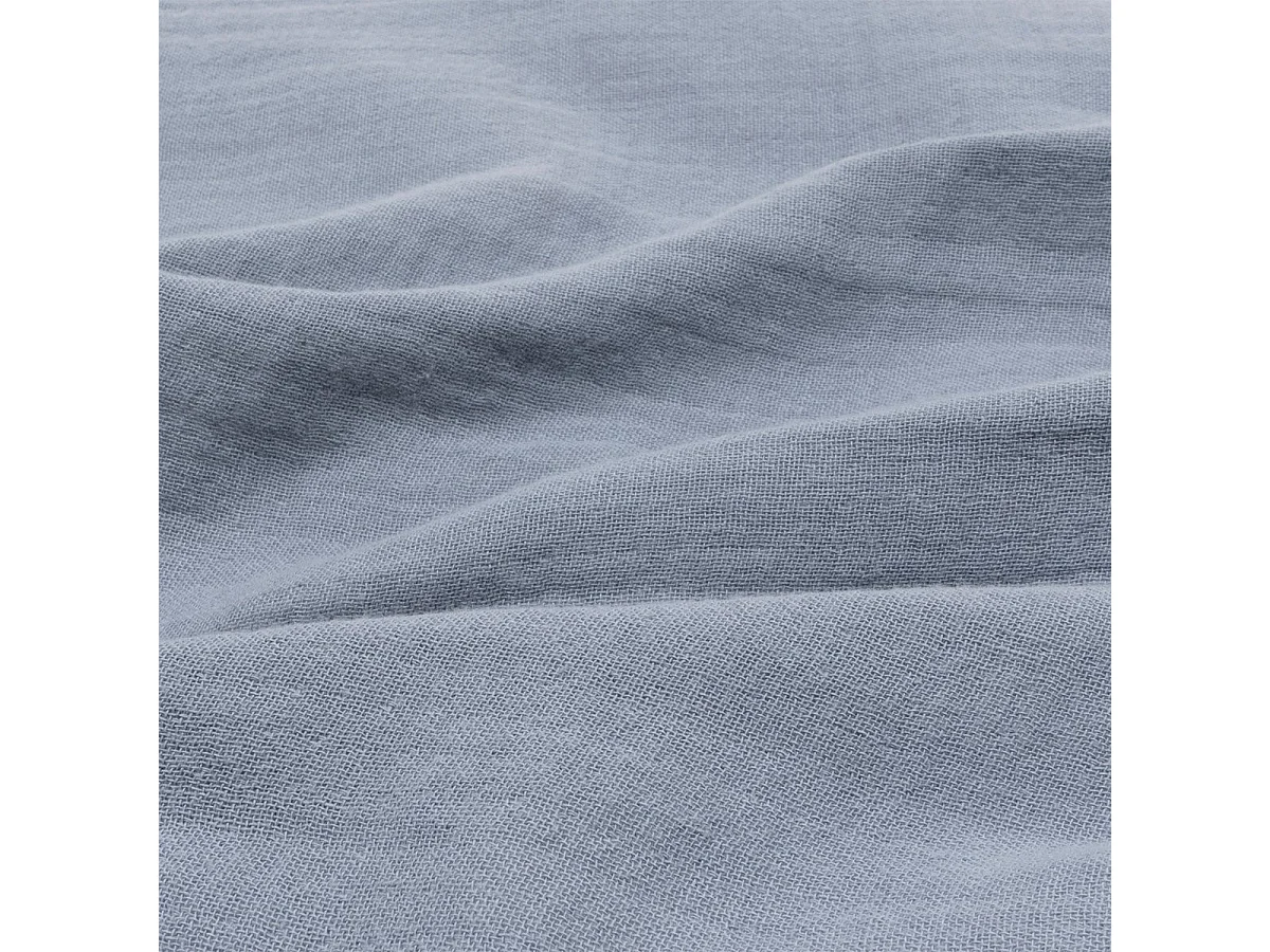Parure de Lit 2 Pièces "Lili" 140x200cm Bleu Gris