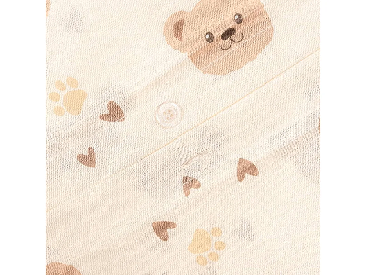 Parure de Lit 2 Pièces "Billie" 140x200cm Beige