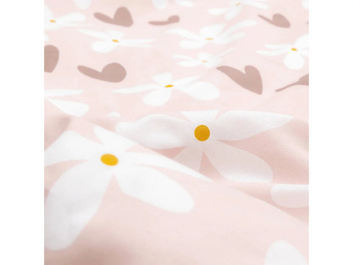 Parure de Lit 2 Pièces "Billie" 140x200cm Rose
