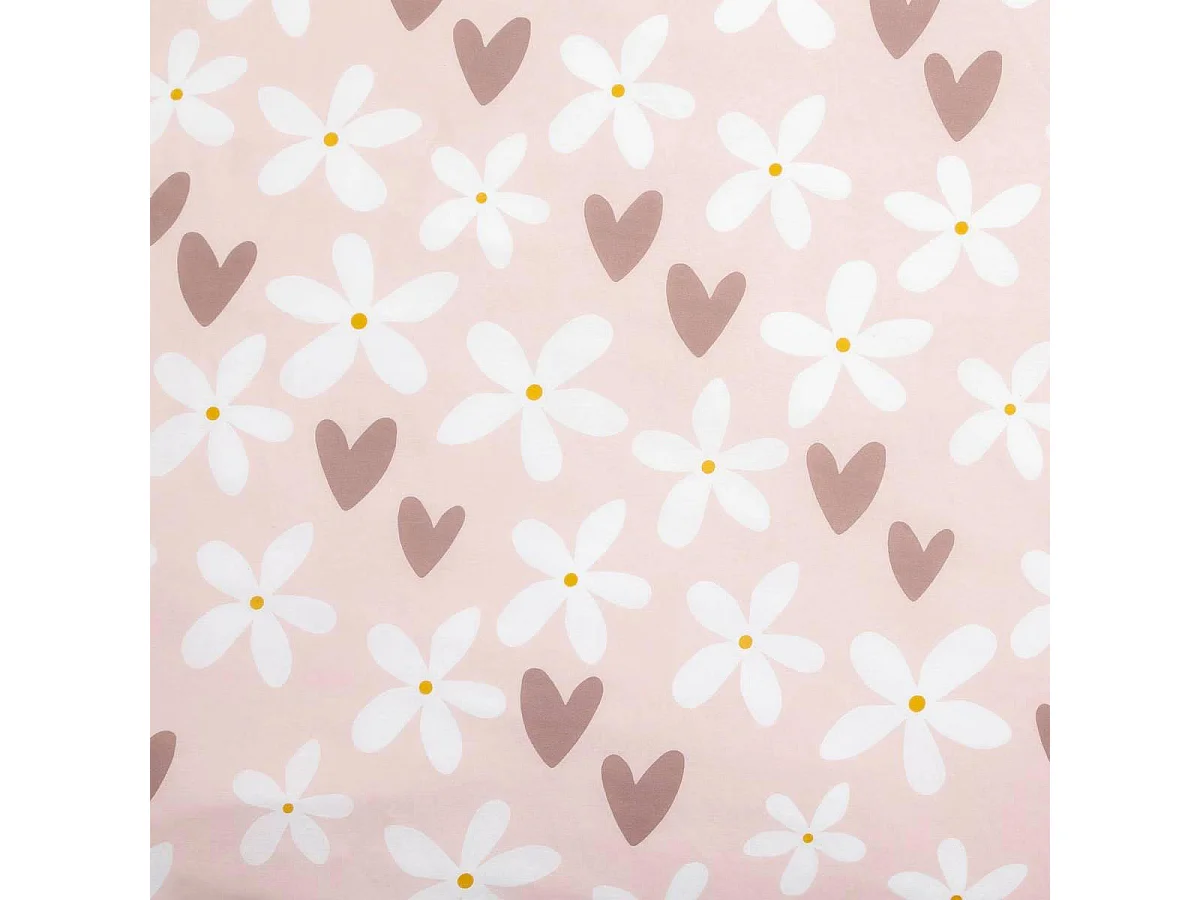 Parure de Lit 2 Pièces "Billie" 140x200cm Rose