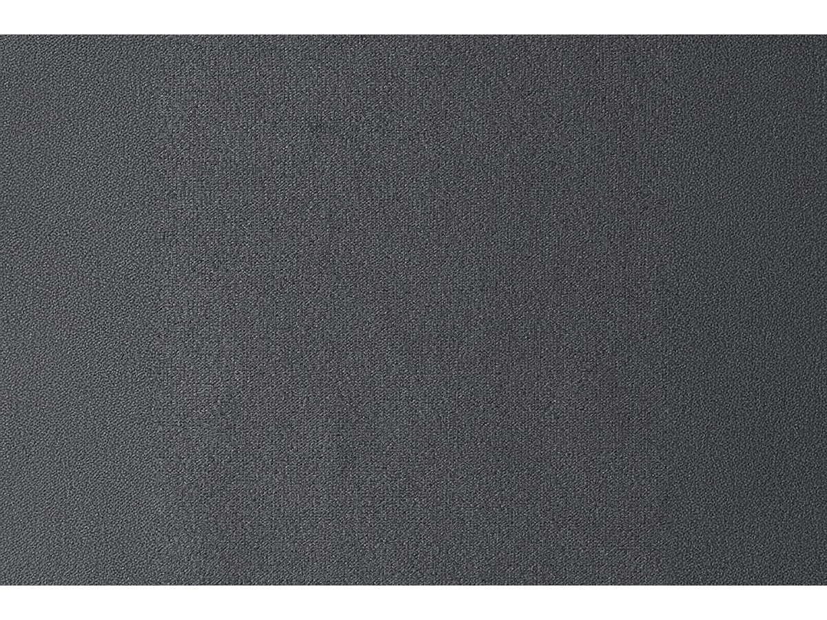 Lit coffre 140x190cm avec tête de lit lignes Velours Gris anthracite - Hauteur totale : 39cm