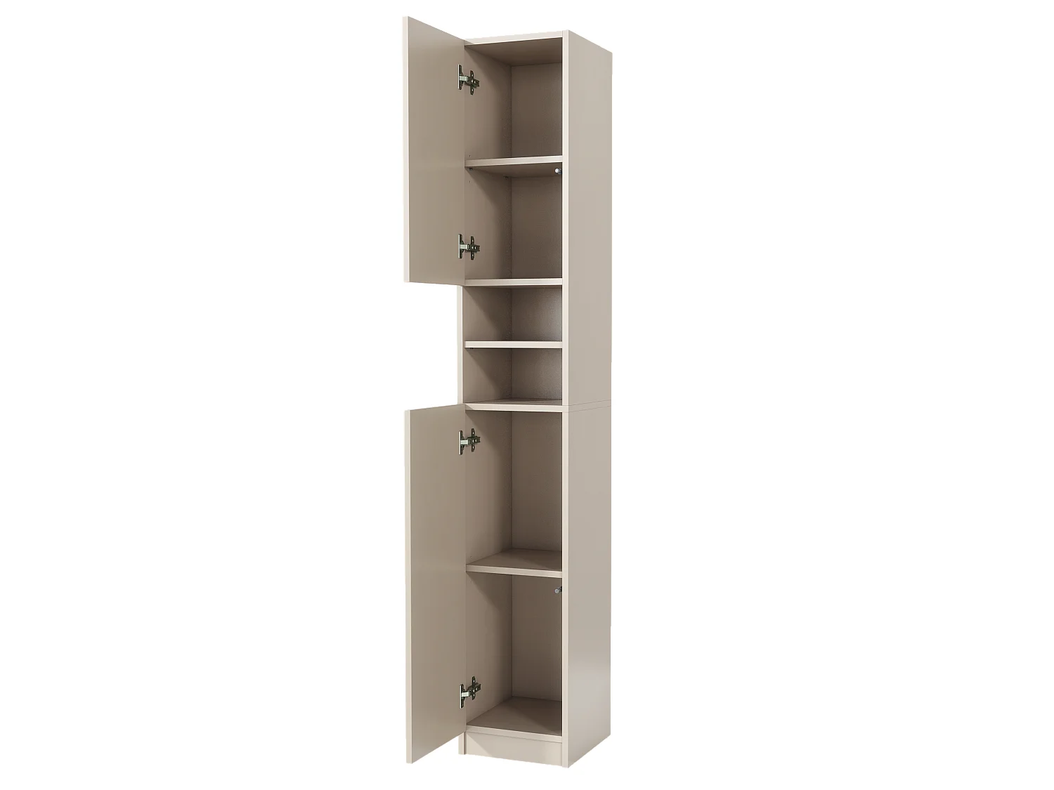 Colonne de salle de bain 2 portes, Armoire de rangement, Meuble vertical, Gain de place, Colonne de salle de bain, Cachemire 30x180x31 cm