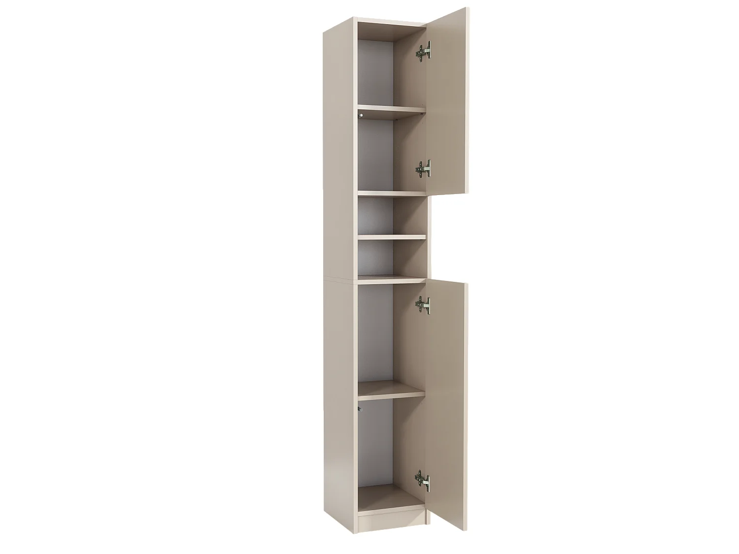 Colonne de salle de bain 2 portes, Armoire de rangement, Meuble vertical, Gain de place, Colonne de salle de bain, Cachemire 30x180x31 cm